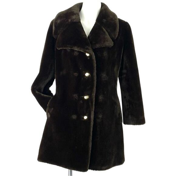 Vintage Jackets & Blazers - VINTAGE 70S BROWN TEDDY COAT SIZE 38 – CHEST US MEDIUM